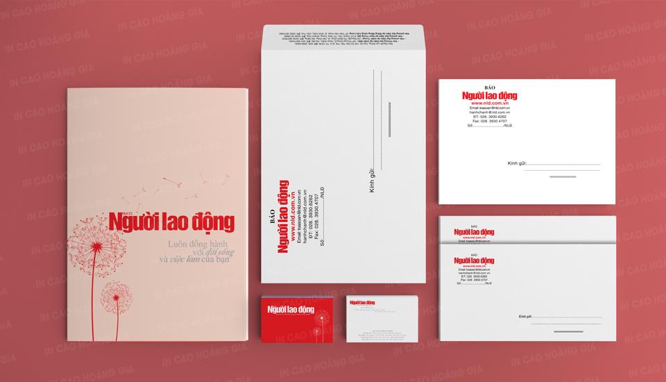 Dự án in ấn bộ nhận diện thương hiệu Báo Người Lao Động
